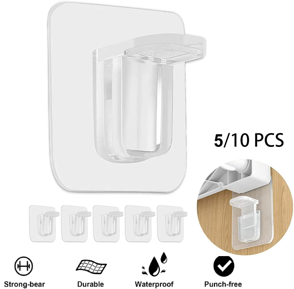 

5/10/20/50/100Pcs Adhesive Shelf Support Pegs Drill Free Nail Instead Holders Closet Cabinet Shelf Support Clips Wall Hangers