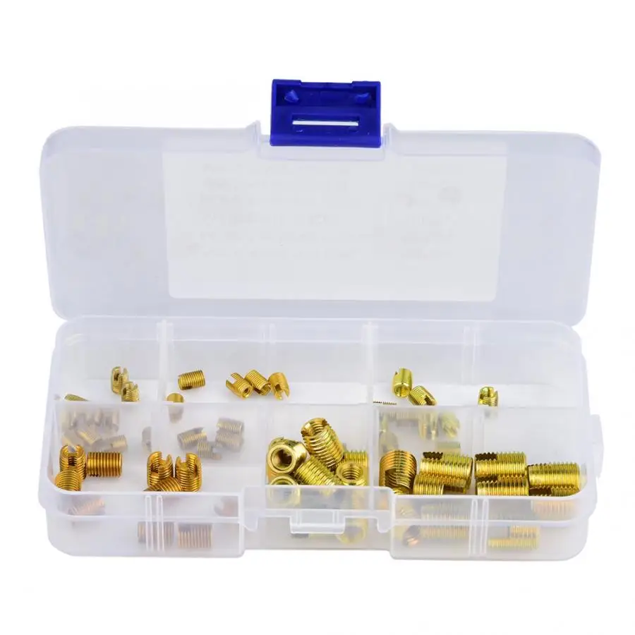 60 шт. 302 Тип Углеродистые стальные самонарезающие винты резьбовые вставки