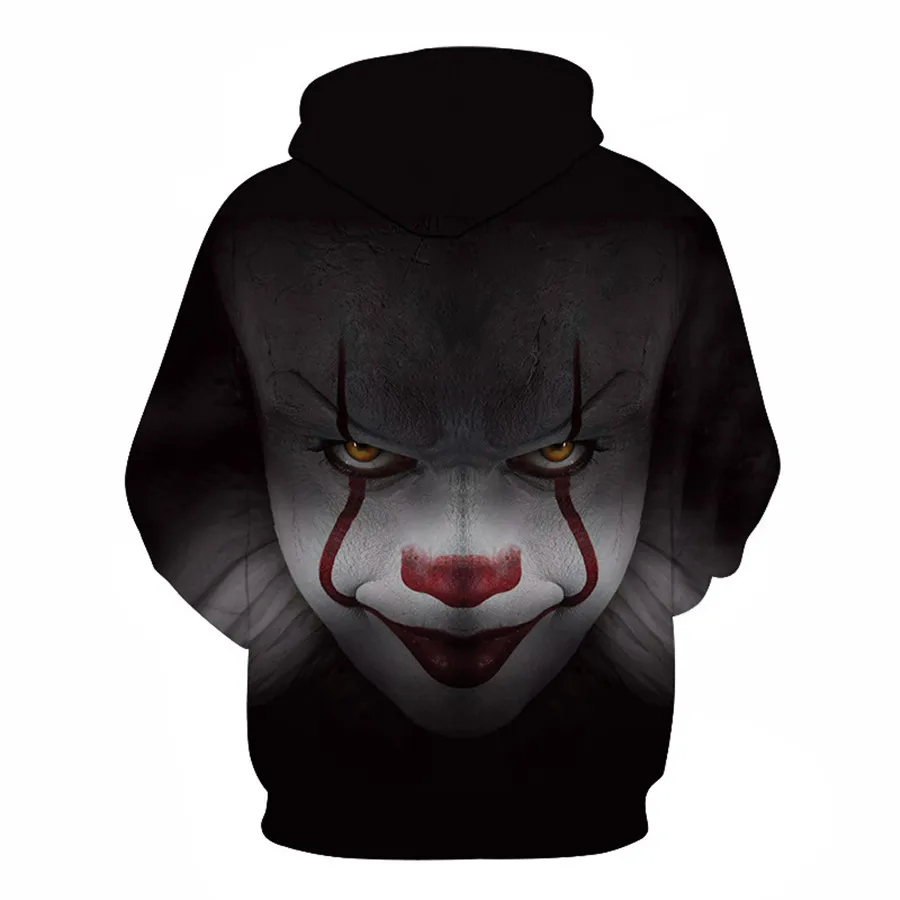 Аниме Толстовка с капюшоном фильм клоун Стивен Кинг это Pennywise Косплей Костюм Топ пальто для мужчин и женщин