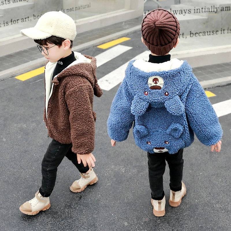 Утепленная куртка Тренч для маленьких мальчиков и девочек зимняя новая верхняя