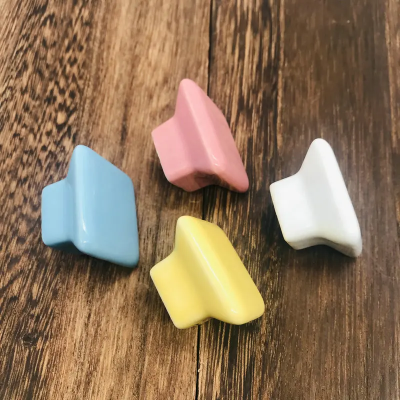 1 шт. ручка для мебели белая синяя желтая | Обустройство дома