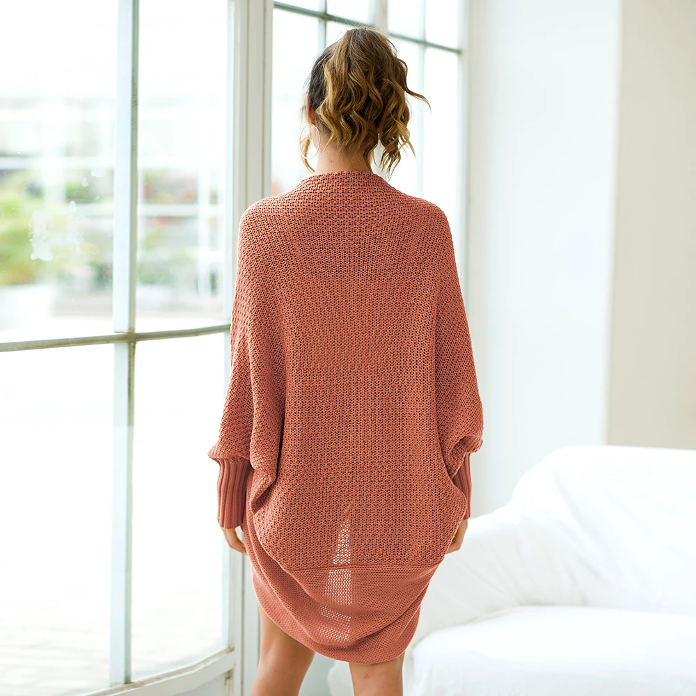 открытый передний кардиган женский длинный свитер осень 2019 кардиганы больших