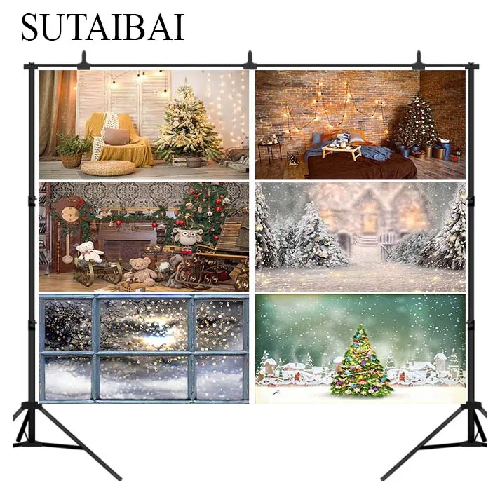 

Christmas Interior decoration gift party photography studio background Xmas gift children party photo backdrop photography props