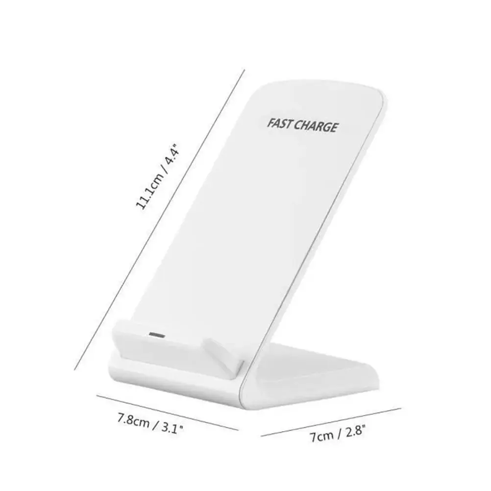 

Wireless Charger Stand Fast Charger Low Loss Fast Wireless Charging Stand Compatible For IPhone 8/X/XR/XS Samsung S8/S9