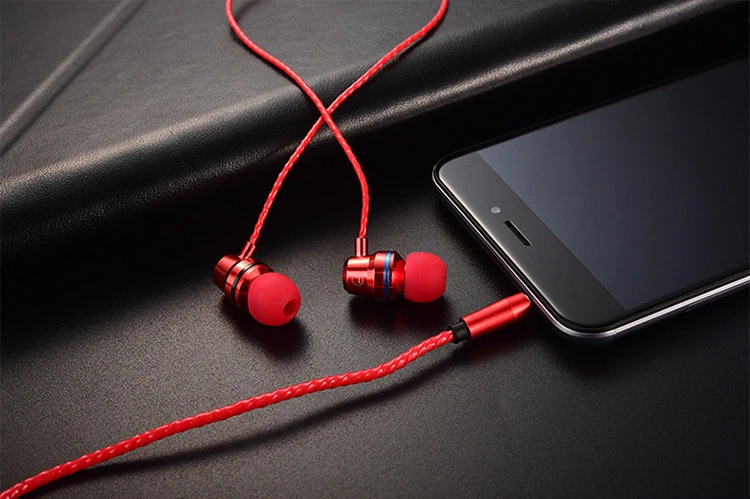3 5 мм тканевые спортивные персонализированные наушники с микрофоном и шнурком