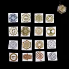 Энергия оргонит стикер чакра эпоксидная смола ювелирные изделия цветок жизни энергия башни материал Пирамида Металл энергия copper3