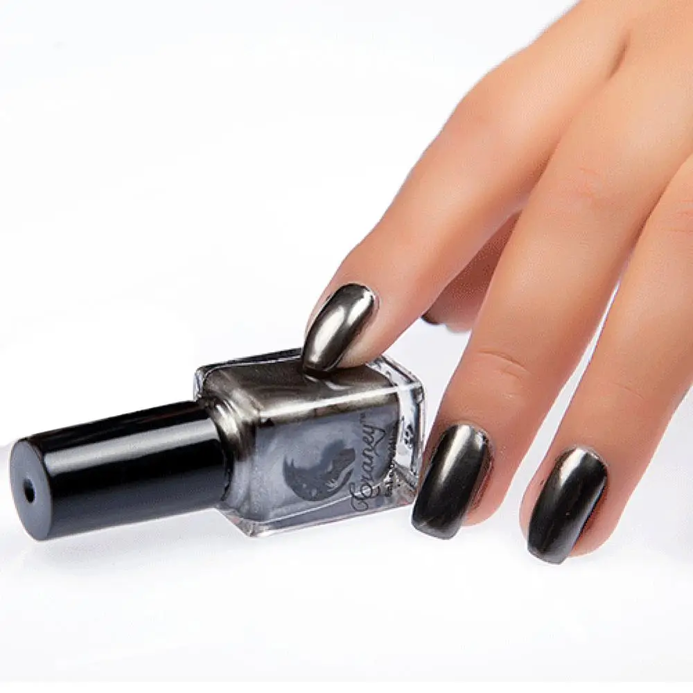 

6ml Mirror Effect Nail Polish Metallic Nail Art Glitter Shiny Pigment Varnish Manicure Nail Painting Polish
