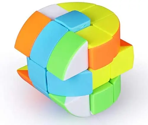 Cuber speed Qiyi цилиндр восьмиугольный магический куб головоломка IQ мозг 3x3 скоростной