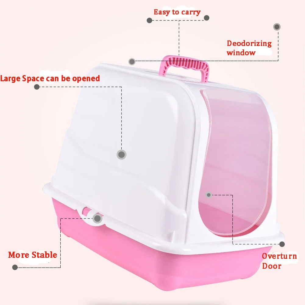 Полностью закрытый ящик для кошачьих туалетов дезодорант и защита от брызг