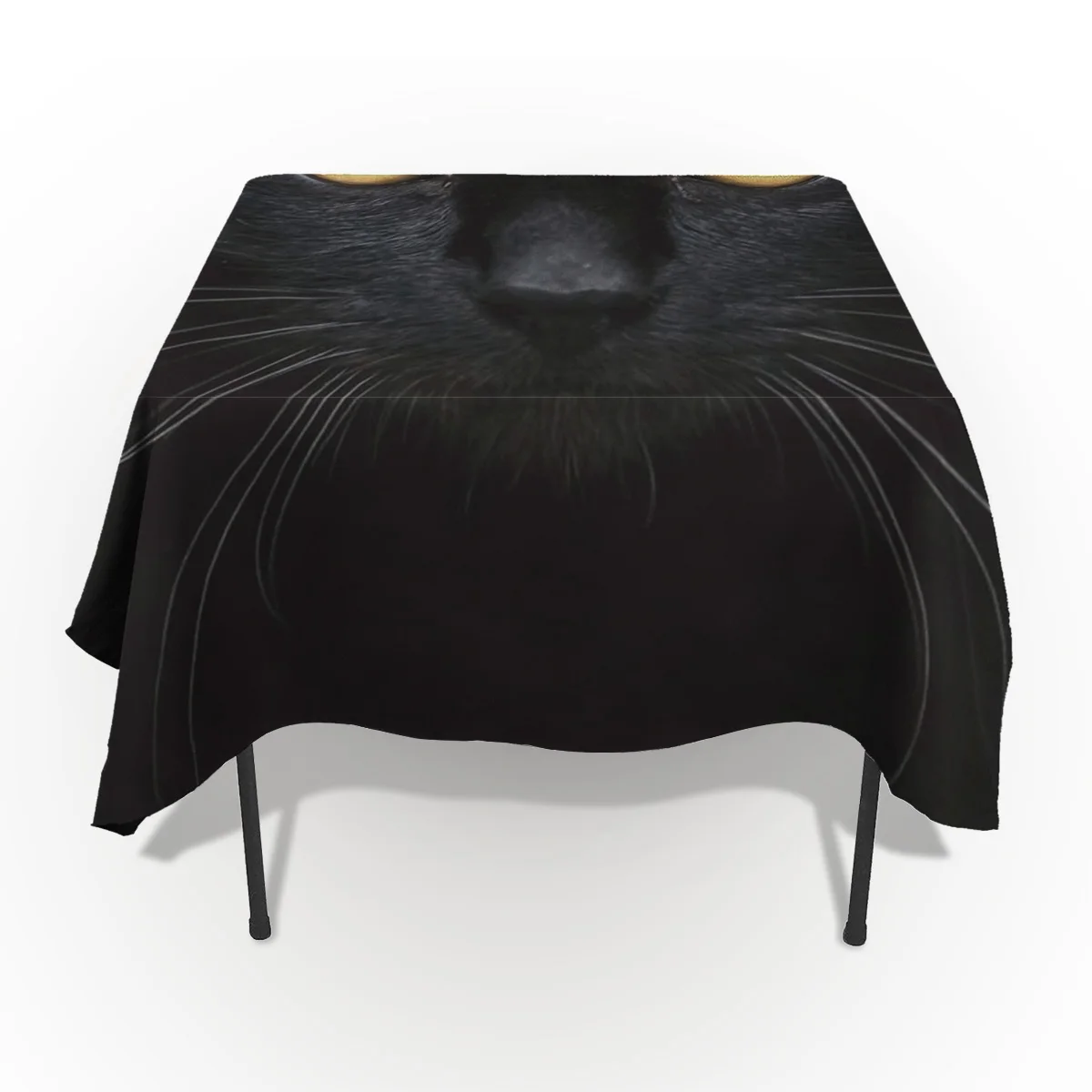 Black Cat Face Yellow Eyes Tablecloth Tableclothes Table Covers Decoration Home Men Cloths Cloth Picnic Dinner | Дом и сад