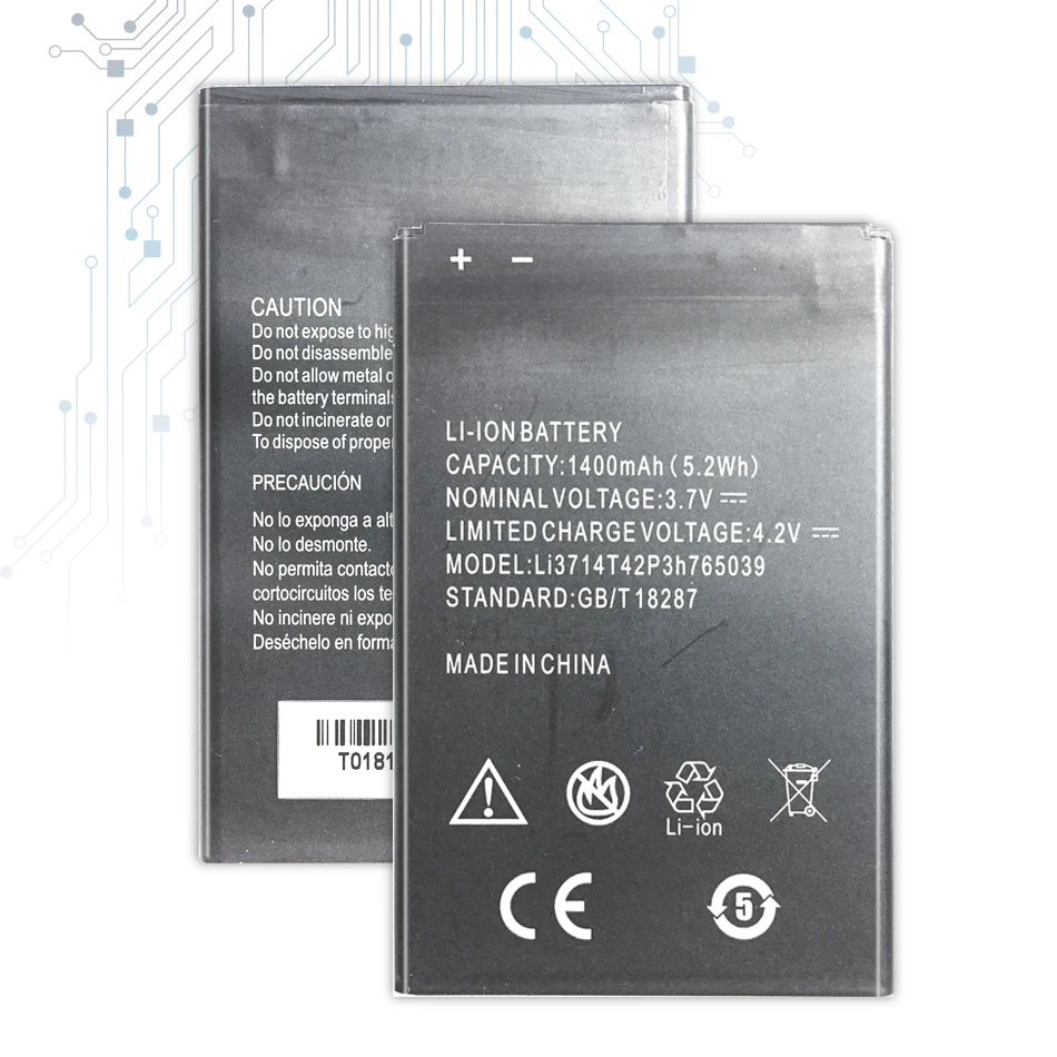 Аккумулятор LI3714T42P3H765039 для ZTE Blade A3 T220 AF3 T221 A5 AF5 сменный аккумулятор большой