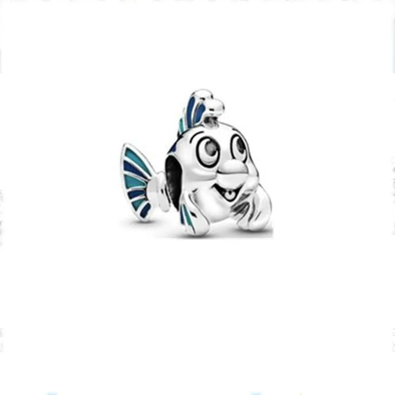 

Authentic 925 Sterling Silver Beads Creative Flounder Wagging Tail Beads Fit Original Pandora Bracelet For Women Diy Jewelry