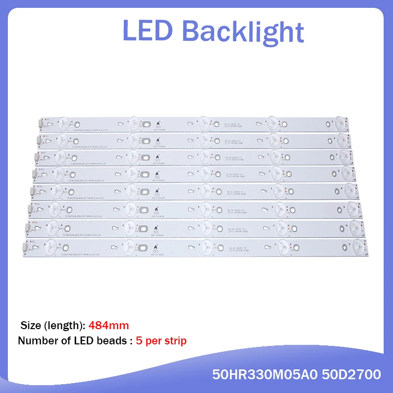 

LED Backlight strip 5 lamp For TCL D50A710 B50A638 C-LB5005-HR1 50HR330M05A0 50D2700 4C-LB5005-HR1 LED50D2720 50FS3800 D50A710