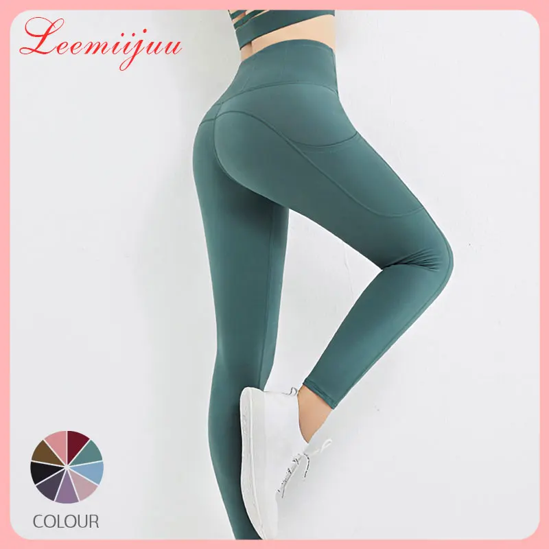 

LEEMIIJUU High Waist Naked feeling Leggings Push Up Sport Women Fitness Running Yoga Pants Seamless Leggings Gym Girl leggings