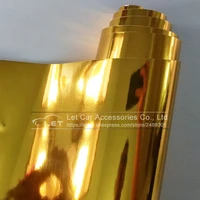 high stretchable mirror gold chrome mirror flexible vinyl wrap sheet roll film car sticker decal sheet