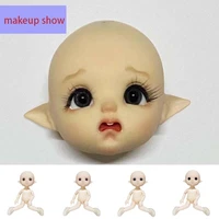 16cm bjd doll 13 moveable jointed elf dolls little devil face naked nude body no face up dolls diy accessories toy for girl gift