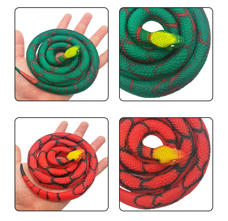 

Novelty Simulation Toy Snake Realistic Prank Fake Snake Creepy Tricky Props For Halloween Fools' Day Family Party Prank Toys
