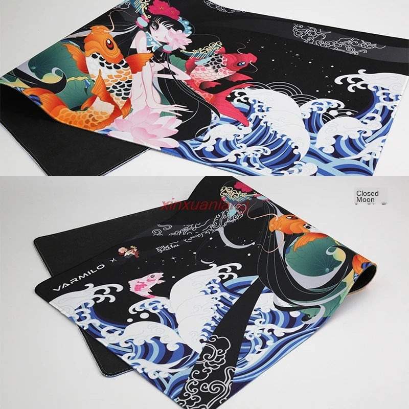 Коврик для мыши Varmilo Koi Безель нескользящий Настольный коврик домашних игр E-Sports |