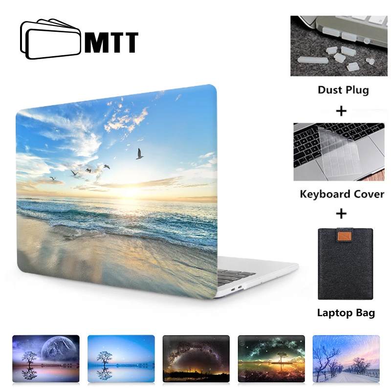 Чехол MTT для Macbook Pro retina 13 15 с сенсорной панелью, Жесткий Чехол для mac book Air 11, новинка 13,3, 12 дюймов, чехол для ноутбука с пейзажным принтом