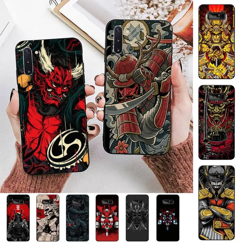 

FHNBLJ Japanese Samurai Phone Case for Samsung Note 5 7 8 9 10 20 pro plus lite ultra A21 12 72