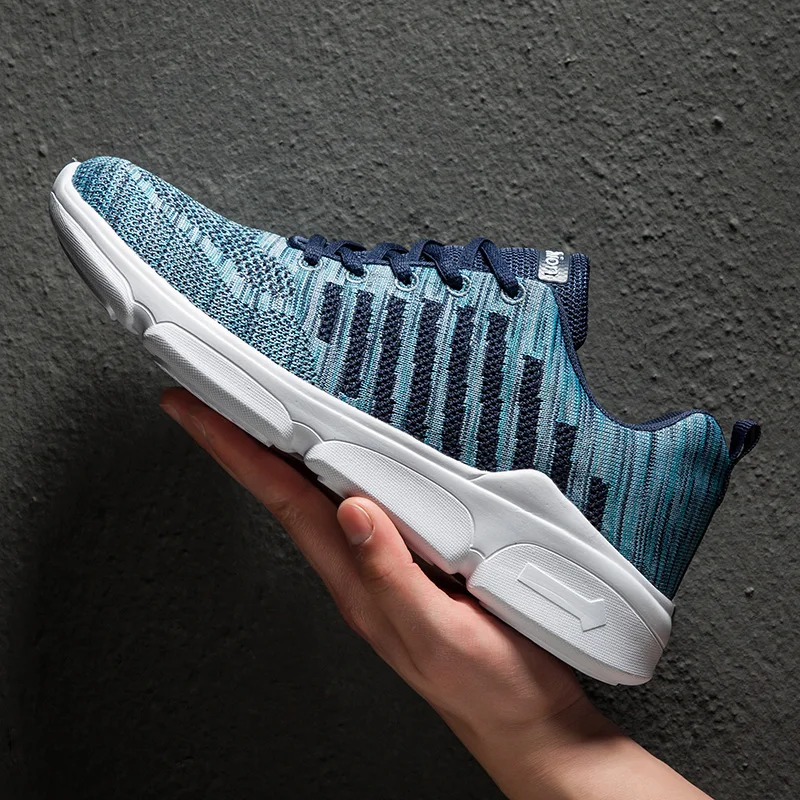 

Кроссовки мужские легкие на шнуровке, Повседневная Удобная дышащая обувь для ходьбы