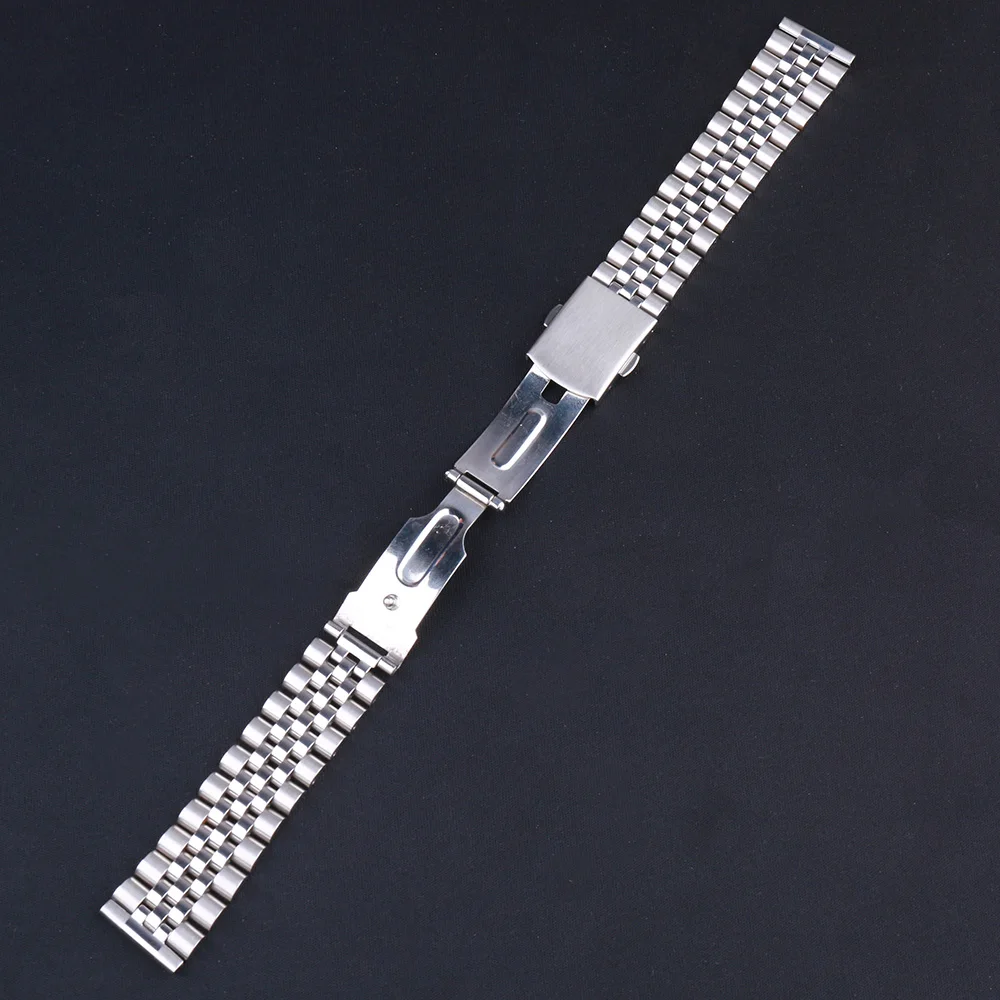18mm 19mm 20mm 316L Stainless Steel Straight End Jubiless watch Band Strap Suitabel For Rolex Seiko watch