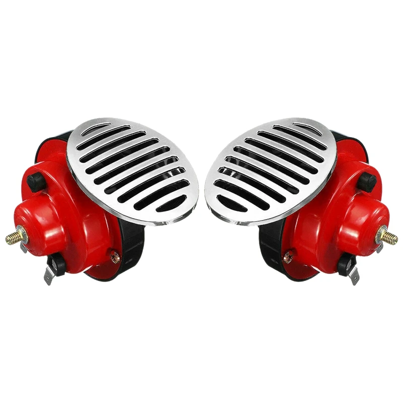 

1 Pair 12V Super Loud Snail Air Horn Set Dual Tone Car Bike Van Boat Siren Twin Lorry