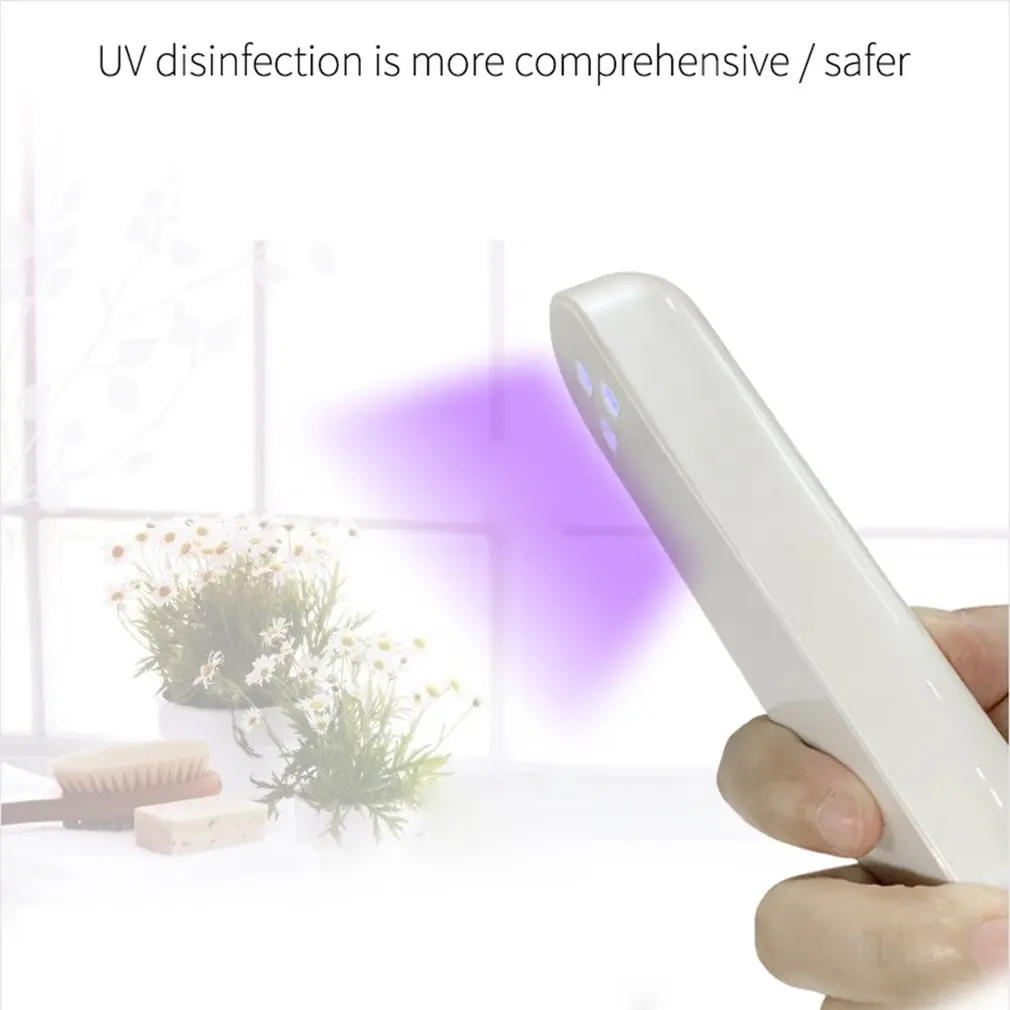 

Led Deep Ultraviolet Disinfection Lamp Home Sterilizer Home Ultraviolet Sterilization Handheld Usb Rechargeable