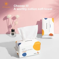 dorahoney baby cotton tissue disposable soft skin friendly facial cleansing dry wet dual children paper towels remover dry wipes