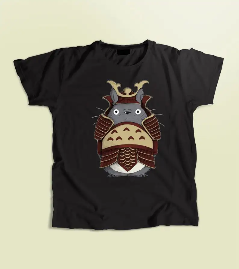 Рубашка Тоторо Детская футболка с аниме самурая рубашка для мужчин и женщин