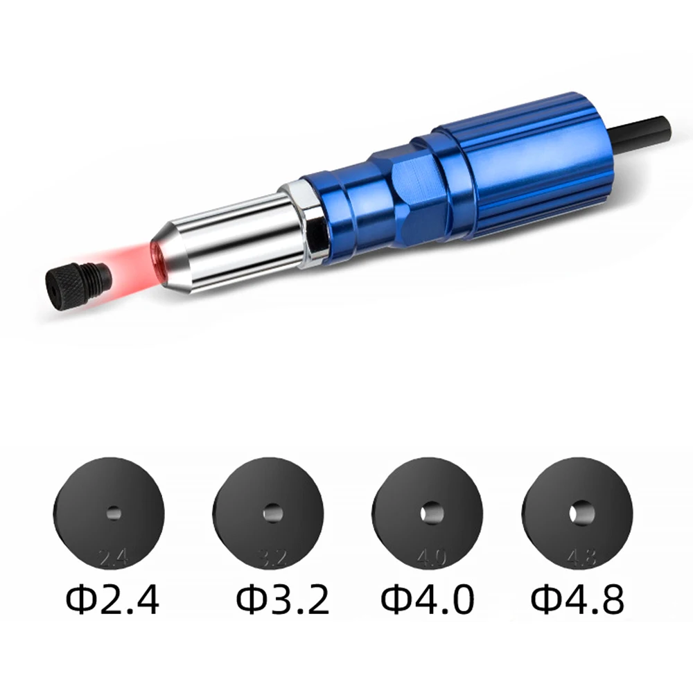 

ALLSOME Portable Electric Rivet Nut Machine Core Pull Accessories Attachments Cordless Riveting Drill Joint Adapter Riveter