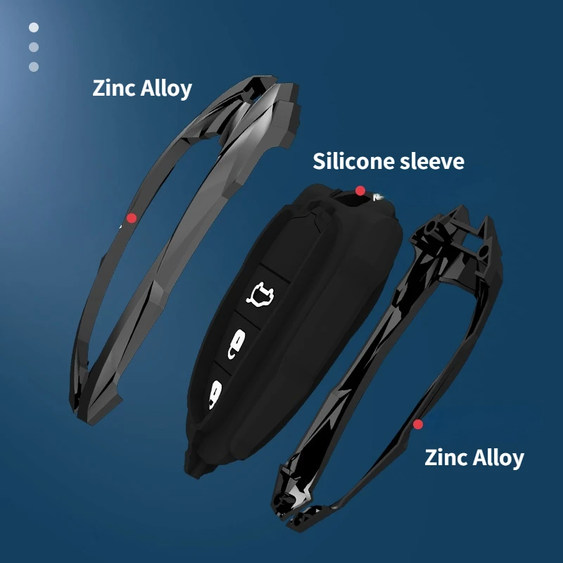 Защитный чехол из цинкового сплава и силикона для Hyundai Tucson NX4 2021 2022