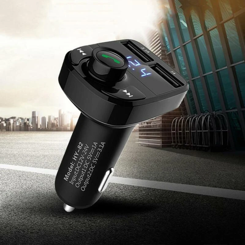 Bluetooth fm-передатчик беспроводной радио адаптер MP3-плеер двойной USB Автомобильное зарядное устройство