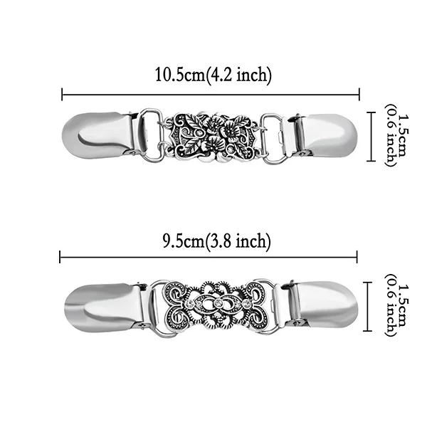 Винтажный зажим для шали платья кардиган воротник цветочный узор женщин и