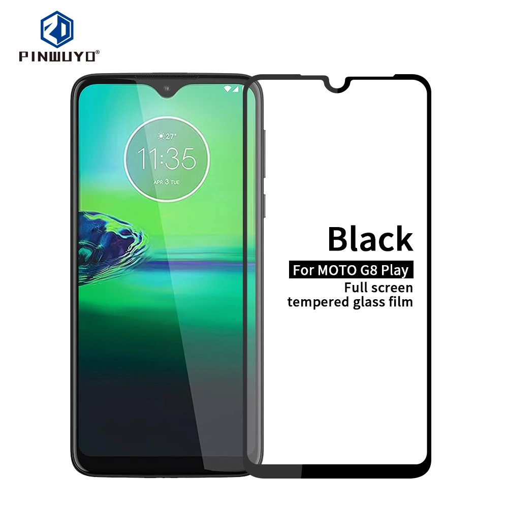 Для MOTO G8 Play PINWUYO закаленное стекло для Motorola Moto 9H полноэкранная Защитная пленка G8Play