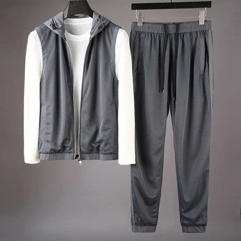 JSBD Мужская Осенняя новая дышащая сетка из двух частей Мужской Свободный