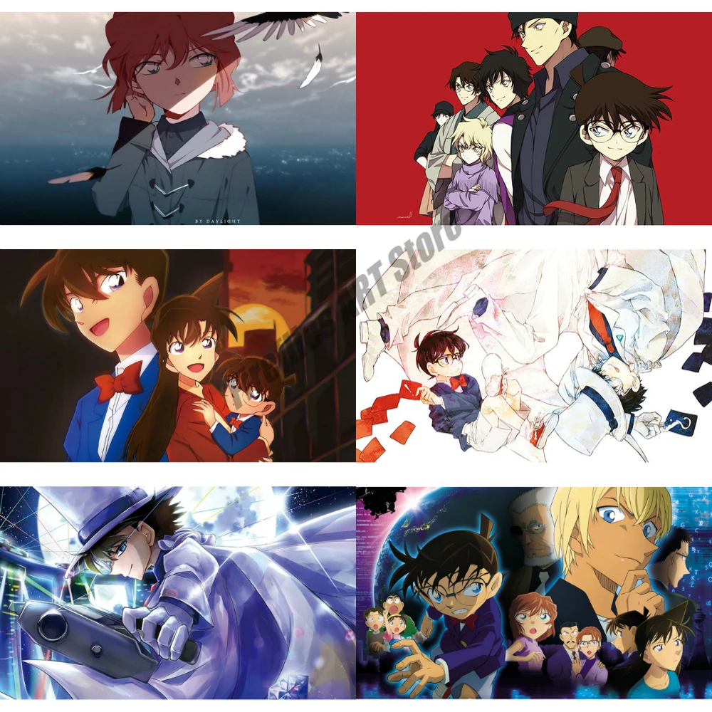 

Japanese Cartoon Anime Detective Wall Art Canvas Painting Nordic Posters and Prints Wall Pictures for Living Kids Room Decor
