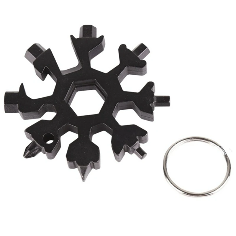 18-in-1 Multi-tool Card Combination Compact And Portable Outdoor Products Snowflake Tool | Спорт и развлечения