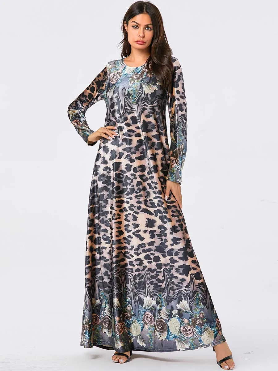 Мусульманская одежда винтажное бархатное мусульманское платье женское большое