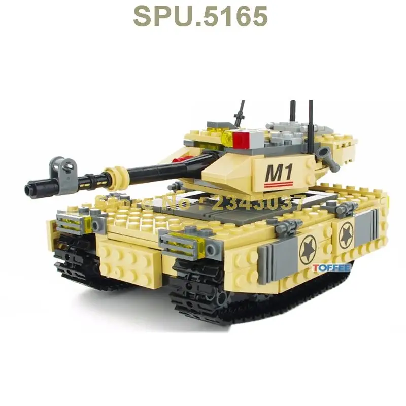 29042 29044 Военный танк M1 фригат сова вертолет строительный блок 7 кукол игрушка|building