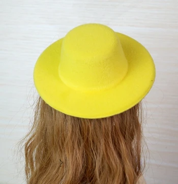 yellow BJD Черная шапка для 1/6 1/4 MSD 1" 1/3 24" 60 см Высокая Женская BJD Кукла SD DK DZ AOD DD кукла - Цвет: yellow