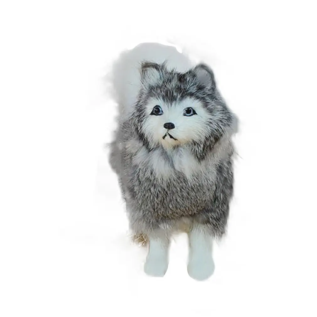 Лидер продаж моделирующая собака хаски пластиковая модель животного настольное