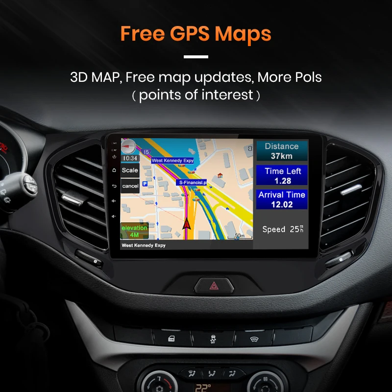 AWESAFE PX9 для Lada VESTA 2015-2019 Cross Sport Car Radio мультимедийный видео плеер GPS No 2din 2 din Android 9 0 ГБ +