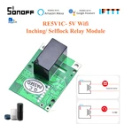Переключатель Sonoff RE5V1C с функцией самоблокировки, 5 в постоянного тока, Поддержка приложения eWelink Alexa Google Home IFTTT