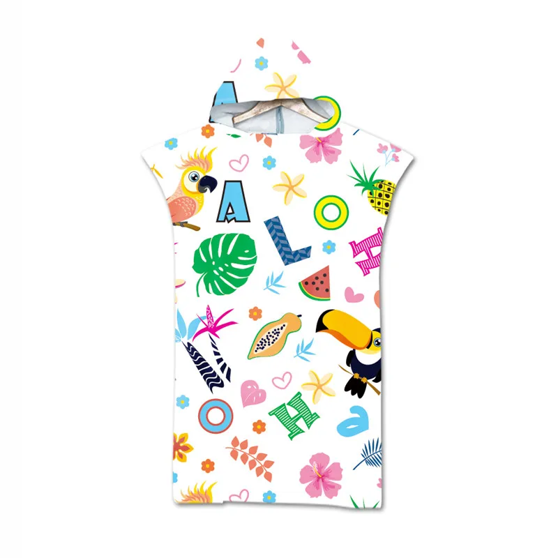 

Пляжное полотенце с капюшоном и 3D принтом Toucan, банное полотенце из микрофибры для детей и взрослых, банное полотенце для купания, Наборы пол...