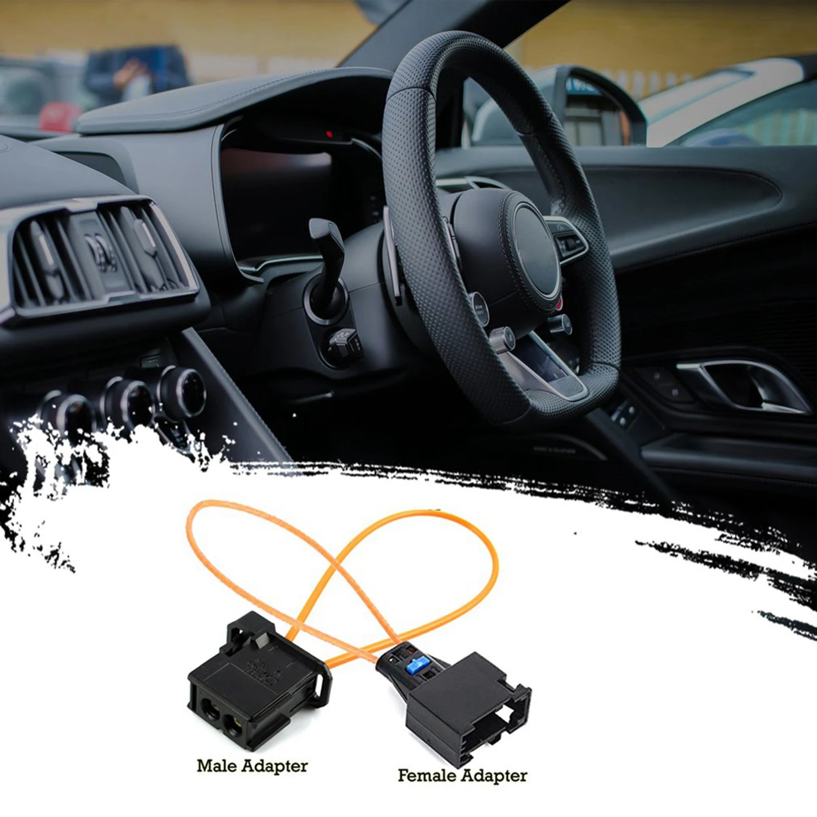 

2x MOST Fiber Optic Loop Cable Plug Connector For Audi, For BMW, For Porsche