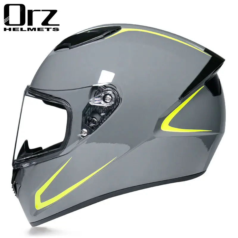 Мотоциклетный шлем гоночный на все лицо унисекс сертификация DOT мотоциклетный |