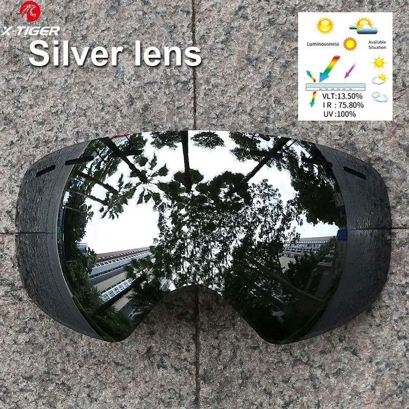 X Tiger лыжные очки линзы противотуманные Сменные коробка для ночного видения