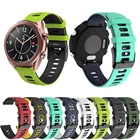 Ремешок силиконовый для Samsung galaxy watch 3 41 45 мм, двухцветный браслет для часов 42 46 мм 22 20 мм, аксессуары для наручных часов