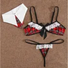 Комплект женского нижнего белья для косплея, 3 шт.компл.